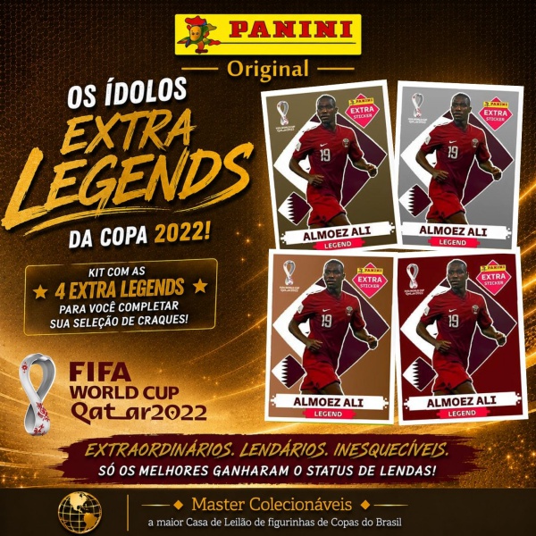 Joias . 2022 - AS 4 EXTRA LEGENDS NEYMAR JUNIOR (Brasil) - OURO foto 6