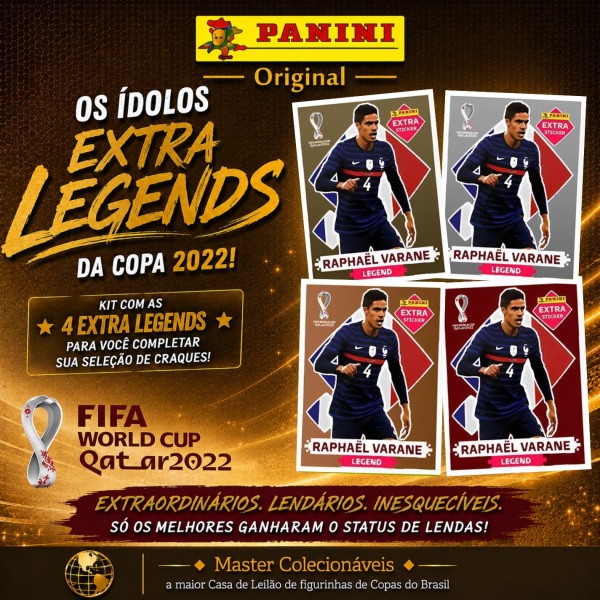Joias . 2022 - AS 4 EXTRA LEGENDS NEYMAR JUNIOR (Brasil) - OURO foto 7