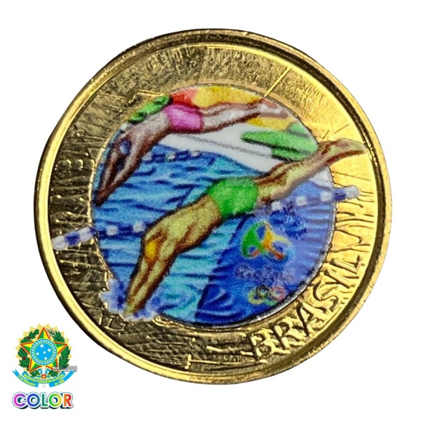 Joias . MOEDAS COLORIDAS - ESTOJO RIO 2016 COMPLETO COM AS 17 M foto 3
