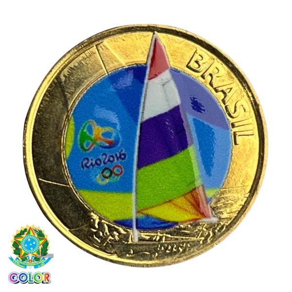 Joias . MOEDAS COLORIDAS - ESTOJO RIO 2016 COMPLETO COM AS 17 M foto 7