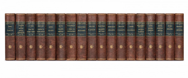 Coleção com 19 livros da série Clássicos Jackson, reunindo obras de autores como Goethe, Cervantes, Camões, Shakespeare, Dante, Virgílio, Vieira, Milton, Cícero e outros. Encadernação em capa dura. Co