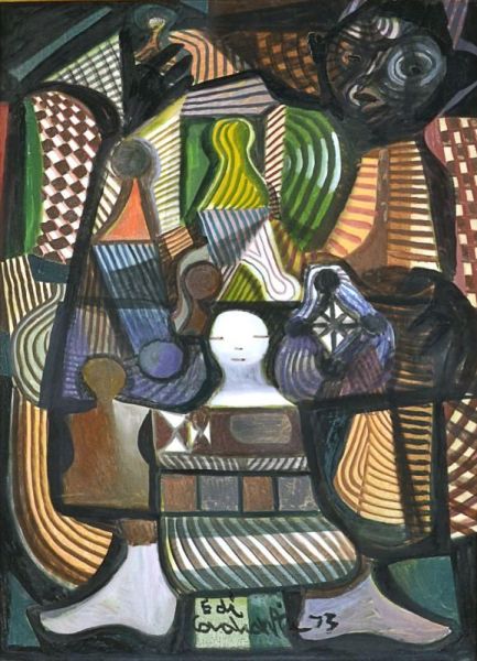 Joias . DI CAVALCANTI, Emiliano (1897 - 1976) - "Sonho de carnaval", o.s.t. 100 ...