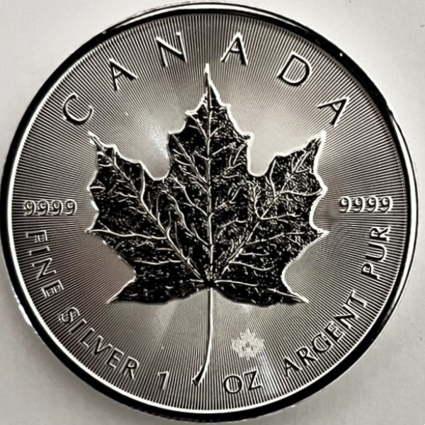 Joias . Moeda do Canadá - 5 Dollars - "Maple Leaf "- 2020 - Rainha Elizabeth II ...