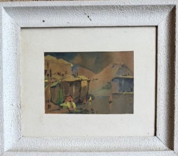 Arte . Carybé -Figuras - Aquarela (Vinil) -Med:18x26,5cm Sem M foto 4