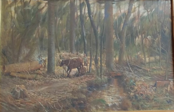 Arte . Oscar Pereira da Silva - Marinha - Óleo Sobre Tela - Me foto 2