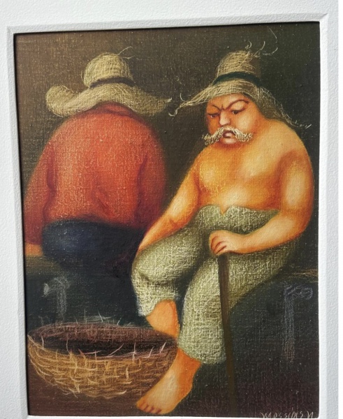 Arte . Edgar Oelmeheyer- Vaso de Flor  - OST Med;50x65cm Sem M foto 1