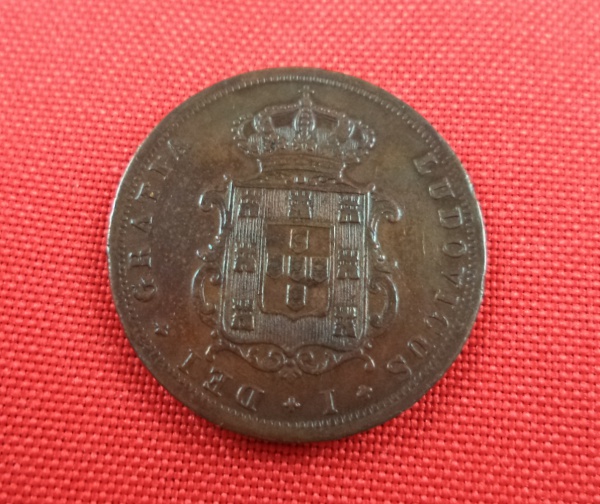Arte . Moeda de 2 Centimes de cobre da Bélgica, datada do perí foto 6
