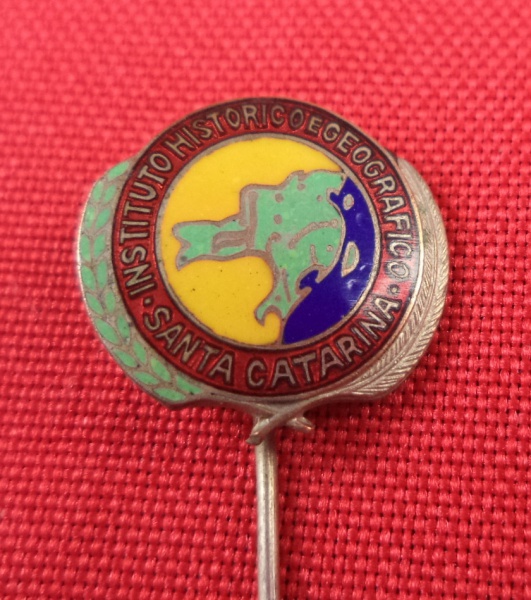 Arte . Antigo pin de lapela da campanha eleitoral de Adhemar d foto 3