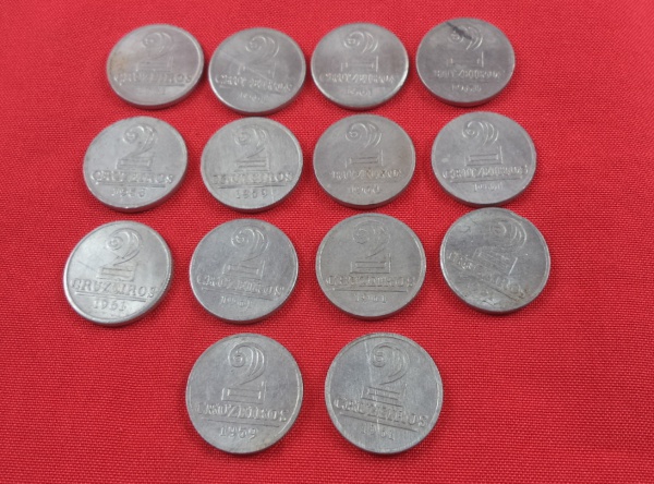 Arte . Coleção composto por 4 moedas brasileiras antigas de 1 foto 4