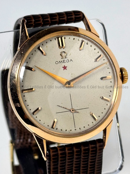 Relogios . Ouro 18k 750 - Omega 1950 - Relógio 265 Gold Star - Ref foto 2