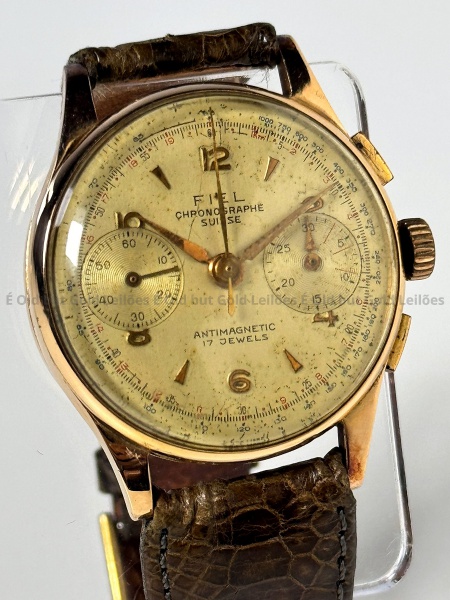 Relogios . Ouro 18k 750 - Omega 1950 - Relógio 265 Gold Star - Ref foto 6