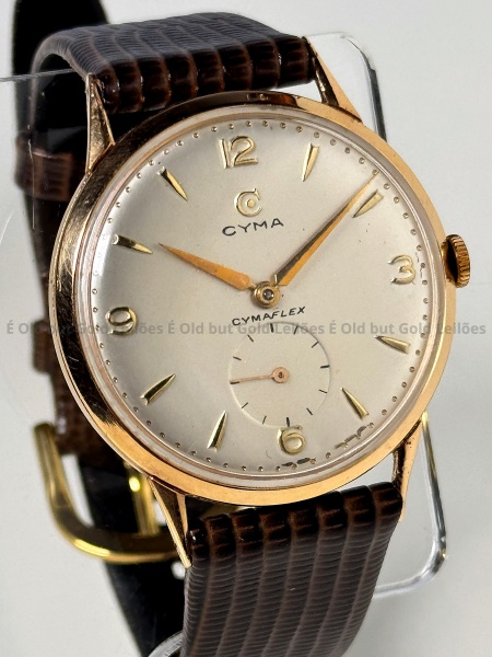 Relogios . Ouro 18k 750 - Omega 1950 - Relógio 265 Gold Star - Ref foto 7