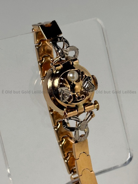 Relogios . Ouro 18k 750 - Omega 1950 - Relógio 265 Gold Star - Ref foto 8