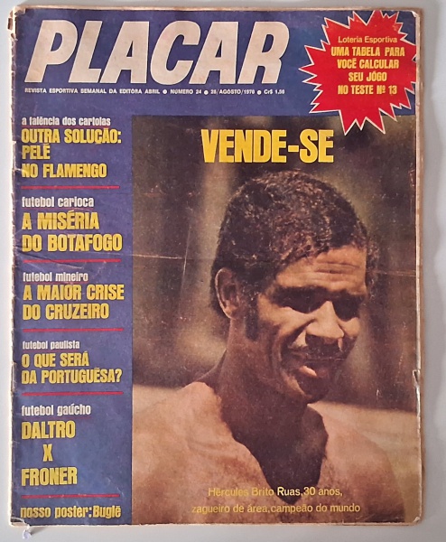 Joias . Edição número 1 da Revista Placar, lançada originalment foto 3