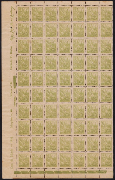 Joias . Brasil 1965 - Selo regular Gonçalves Dias em folha comp foto 4