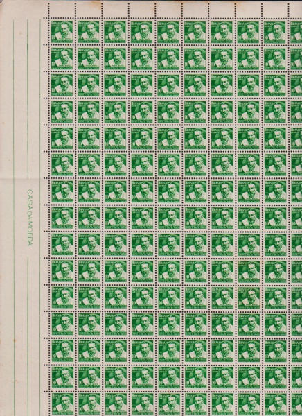 Joias . Brasil 1965 - Selo regular Gonçalves Dias em folha comp foto 6