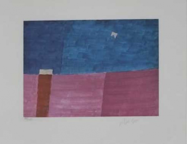 Arte . Alfredo Volpi, Bandeirinhas - tempera sobre tela medind foto 4