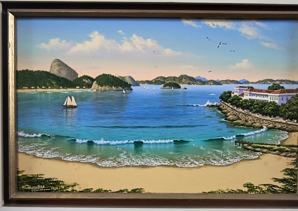 Arte . Graubem do Monte Lima, óleo sobre tela, assinado no can foto 6