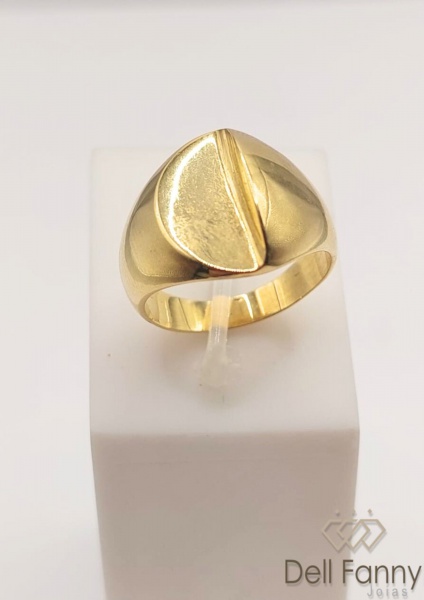 Joias . Anel em ouro amarelo 18k - peso 7,4g aro 13