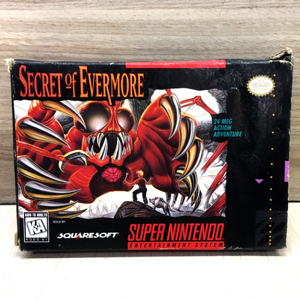 Joias . Secret of Evermore funcionando em testes iniciais cartucho CIB original com ...