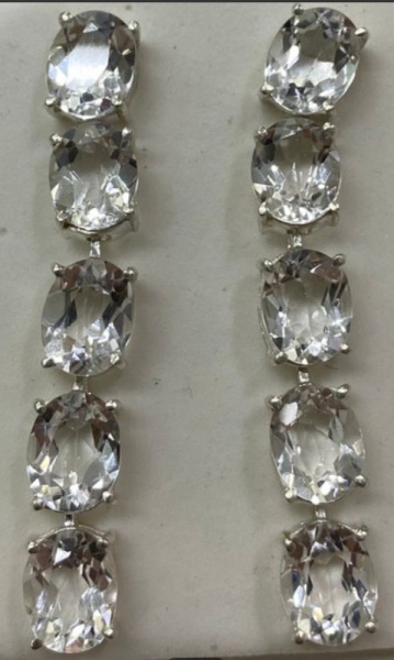 Joias . Pulseira Riviera com turmalina, água marinha, ametista, foto 4