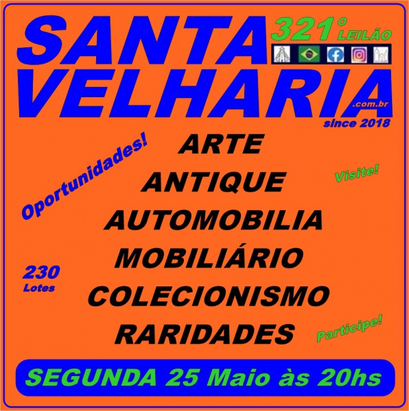 Joias . Bem Vindo (a) 321º SUPER Leilão SANTA VELHARIA! Lotes, Antiques, Automobilia, ...
