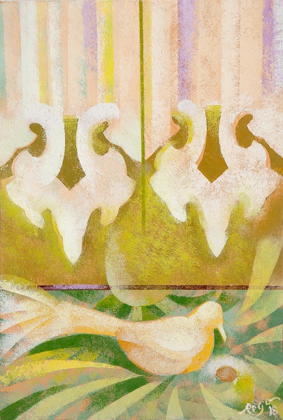 Arte . Cassio Mello (1930 2011). "Cavalos". Óleo sobr foto 3