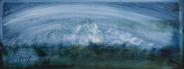 Arte . Cassio Mello (1930 2011). "Cavalos". Óleo sobr foto 8