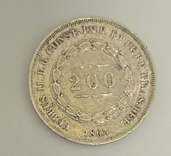 Joias . Império  - 10.000 Réis  Império  1854-  Ouro Peso 8,96 foto 2