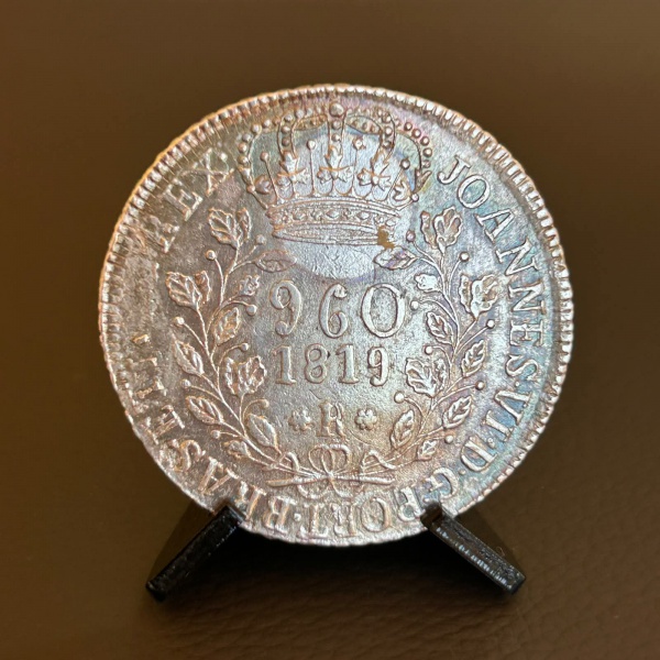 Joias . Brasil - 960 Réis De 1818R, Prata, Patacão - MBC foto 2