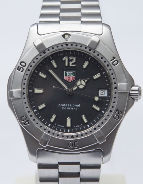 Relogios . RELÓGIO TAG HEUER PROFESSIONAL SÉRIE 2000. MOVIMENTO QUARTZ, TAMANHO 37MM, ...