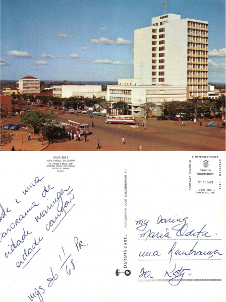 Joias . Cartão Postal Maringá, PR - Praça Napoleão Moreira da S foto 2