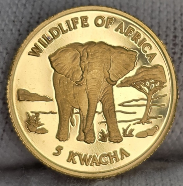 Joias . Moeda de Ouro - Malawi 5 Kwacha 2000 - Km116 - Edição comemorativa Vida ...