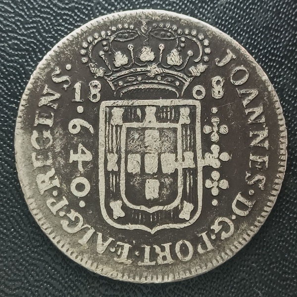 Joias . BRASIL - 640 RÉIS 1697 R - PEÇA ESCASSA E MUITO BONITA foto 5