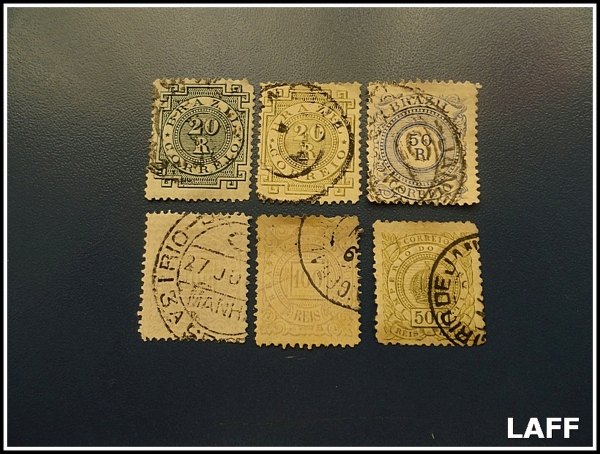 Joias . Brasil Império - Série ex61/65 + 67 - catálogo 54 UF´s