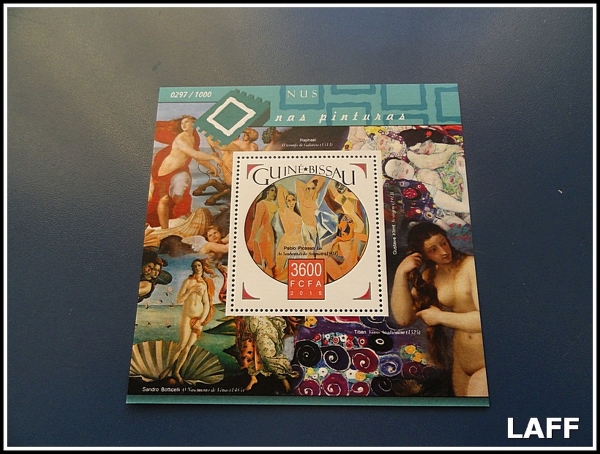 Arte . Artes/Pinturas - Nus - Guiné-Bissau - Bloco MNH