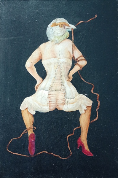 Arte . ANASOR ED SEAROM, óleo sobre tela. "Passa-Louca", medindo: 30 x 20 cm. ...