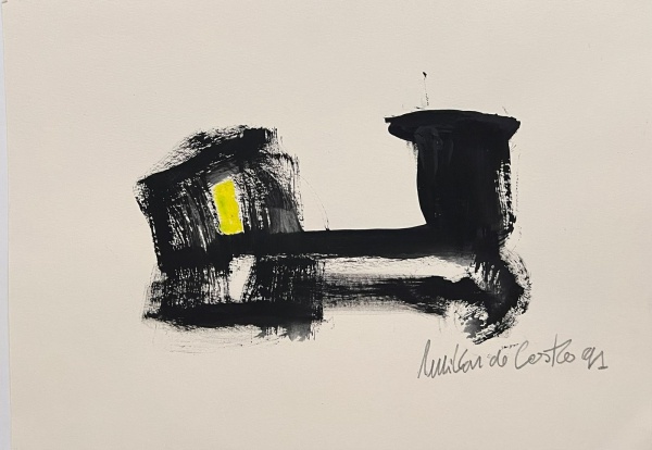 Arte . Rubem Valentim, acrílico sobre tela, 70 X 50 cm, assina foto 2