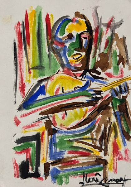 Arte . Tarsila, óleo sobre tela, 18 X 24 cm, assinado no canto foto 7