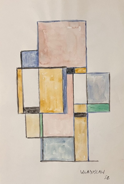 Arte . Volpi, Bandeirinhas e Mastro, tempera sobre tela, 68,5 foto 2