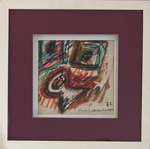 Arte . Burle Marx, óleo sobre tela,  103 X 203 cm, assinado no foto 8