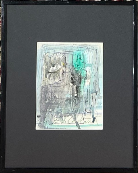 Arte . Di Cavalcanti, aquarela sobre papel, 30 X 22 cm, assina foto 4