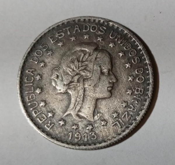 Joias . República Prata -900 Peso-20 Gramas  2.000 Réis -1907 E foto 3