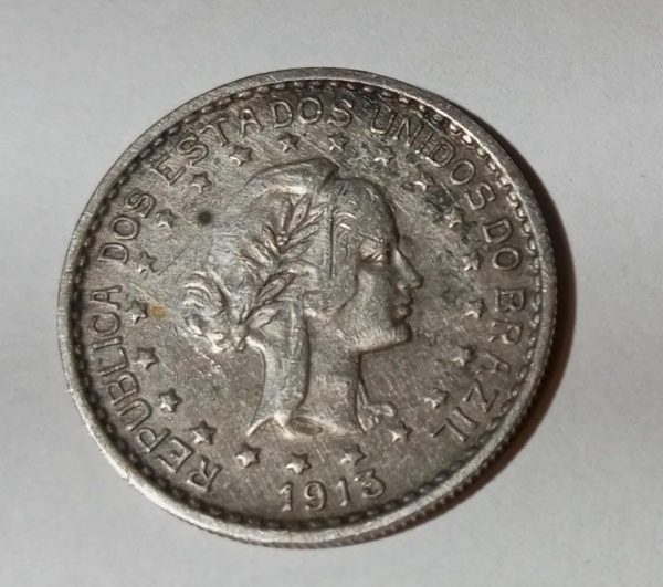 Joias . República Prata -900 Peso-20 Gramas  2.000 Réis -1907 E foto 4