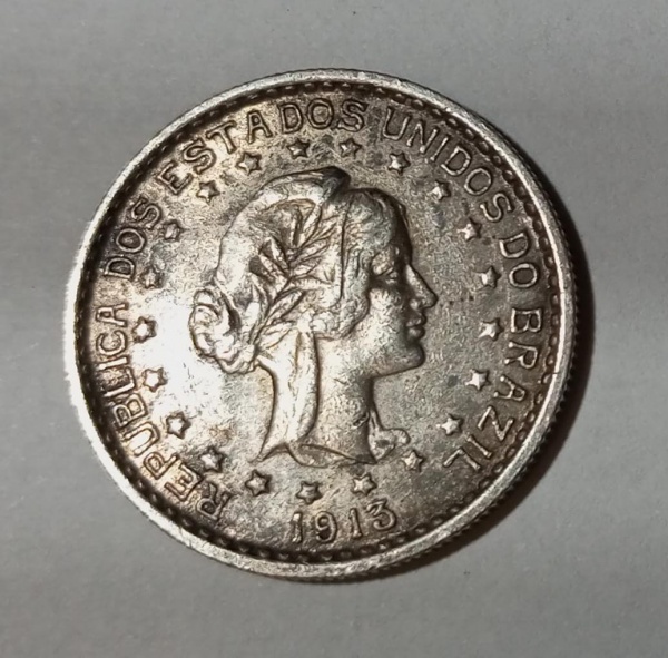 Joias . República Prata -900 Peso-20 Gramas  2.000 Réis -1907 E foto 7