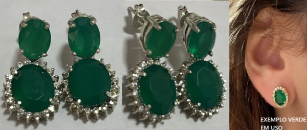 Joias . ANEL EM ESMERALDA NATURAL LAPIDADA OVAL EXTRA LUXO TRAN foto 3