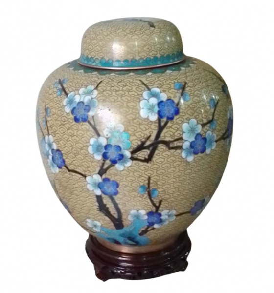 Joias . Antigo cloisonne todo em bronze maciço e diferente desi foto 6
