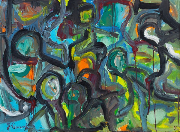 Arte . JORGE GUINLE, Óleo sobre Tela, Título da Obra ' Leite Materno ', Com ...