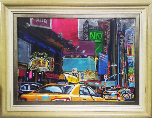 Arte . AM058, GUERINO GROSSO, óleo sobre tela, representando v foto 7