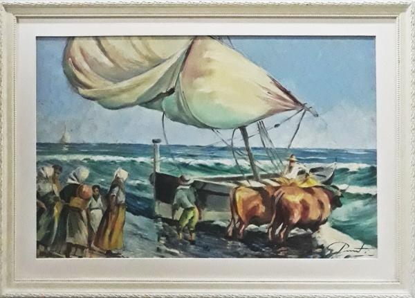 Arte . AM000, ÁRPÁD ROMEK, óleo sobre tela, composição, medida foto 7
